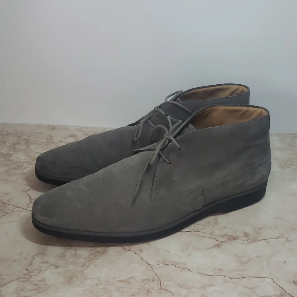 Tods Gray Suede Men's Shoes 10.5